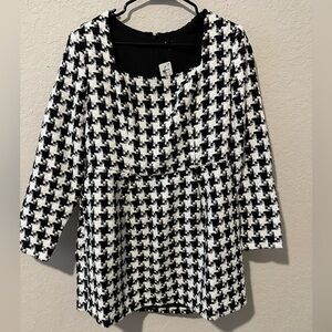 NWT Express houndstooth square neck dress
